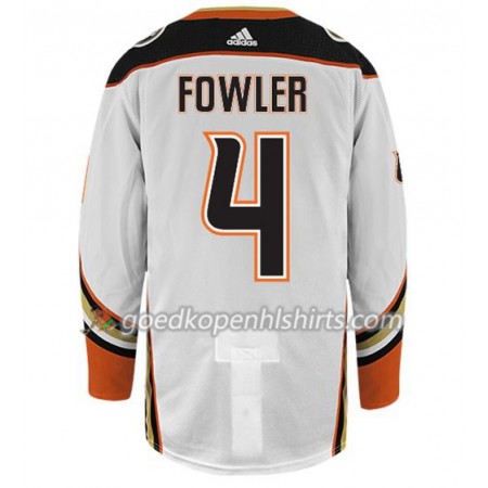 Anaheim Ducks CAM FOWLER 4 Adidas Wit Authentic Shirt - Mannen